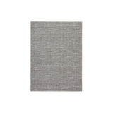 Machine Woven Fabric Rug with Embossed Cross Hatch Design, Large, Gray