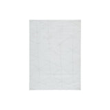 Fabric Shag Design Rug with Geometric Pattern and High Piles,Medium,White