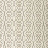 Benzara Machine Tufted Fabric Rug with Open Trellis Pattern, Large, Cream and Brown BM227684 Cream, Brown Fabric BM227684