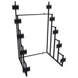 Convertible Design Metal Display Headboard Rack, Black