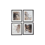 Abstract Design Rectangular Wall Art, Set of 4, Multicolor