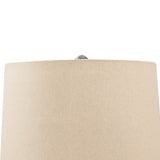 Benzara Metal Table Lamp with Urn Shape Base, Brown BM231401 Brown Metal BM231401