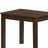 Benzara 3 Piece Transitional Coffee Table and End Table with Block Legs, Brown BM233096 Brown Wood and Veneer BM233096