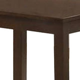 Benzara 3 Piece Transitional Coffee Table and End Table with Block Legs, Brown BM233096 Brown Wood and Veneer BM233096