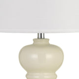 Benzara 27" Ceramic Table Lamp with Hardback Style Shade, White and Silver BM233486 White and Silver Ceramic and Fabric BM233486