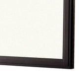 Benzara 38 Transitional Style Square Wooden Frame Mirror, Espresso BM233753 Brown Solid Wood, Veneer BM233753