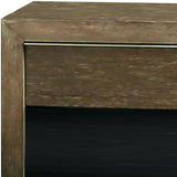 Benzara 1 Drawer Wooden Nightstand with 1 Open Shelf, Brown BM233785 Brown Solid wood BM233785