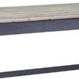 Benzara Farmhouse Wooden Coffee Table with Open Shelf and Turned Legs, Gray BM239675 Gray Solid Wood BM239675