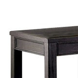 Benzara 24 Inches Wooden End Table with Open Shelf, Antique Black BM239833 Black Solid Wood and Veneer BM239833