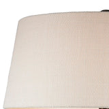 Benzara Table Lamp with Polyresin Urn Shape Base, Bronze BM240304  Polyresin, Fabric BM240304