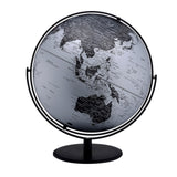 Benzara Globe Accent Decor with Inbuilt LED, Black and Gray BM240408  Metal BM240408