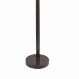 Benzara Floor Lamp with 3 Arched Arms and Fabric Shades, Bronze BM240429  Metal BM240429