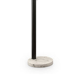 Benzara 3 Arc Floor Lamp with Metal Frame and Marble Base, Black BM240441  Metal BM240441