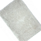 Benzara Rug with Soft Fabric and Jute Backing, White BM252774 White Fabric BM252774