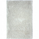 Rug with Soft Fabric and Jute Backing, White