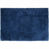 Benzara Rug with Soft Fabric and Jute Backing, Navy Blue BM252775 Blue Fabric BM252775