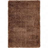 Benzara Rug with Soft Fabric and Jute Backing, Brown BM252776 Brown Fabric BM252776