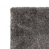 Benzara Rug with Soft Fabric and Jute Backing, Dark Gray BM252778 Gray Fabric BM252778