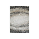 Rug with Soft Fabric and Galaxy Print, Gray