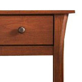 Benzara Night Stand with Durable Lacquer Top Coat, Dark Cherry BM252995 Brown Solid Wood BM252995