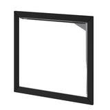 Mirror with Rectangular Wooden Encasing, Black