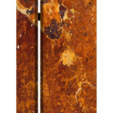 Benzara 3 Panel Marble Print Foldable Canvas Room Divider, Brown BM26573 Brown Solid Wood, Canvas and Metal BM26573