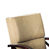 Benzara Upholstered Arm Game Chair , Brown BM68943 Brown FABRIC BM68943