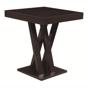 Benzara Contemporary Style Wooden Bar Table, Brown BM68966 Brown Wood BM68966