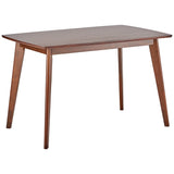 Benzara Wooden Dining Table, Chestnut Brown BM69305 Brown Wood BM69305