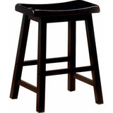 Benzara Wooden Casual Counter Height Stool, Dark Brown, Set of 2 BM69425 Dark Brown Wood BM69425