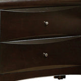 Benzara Spacious 2 Drawer Nightstand, Brown BM69431 Brown MDF BM69431