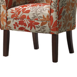 Benzara Colorfully Catchy Accent Chair, Multicolor BM69601 Multicolor FABRIC BM69601