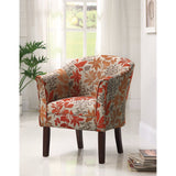 Benzara Colorfully Catchy Accent Chair, Multicolor BM69601 Multicolor FABRIC BM69601