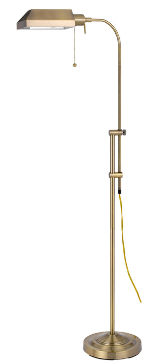 Cal Lighting 100W Pharmacy Floor Lamp with Adjust Pole BO-117FL-AB Antique Brass BO-117FL-AB
