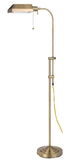 Cal Lighting 100W Pharmacy Floor Lamp with Adjust Pole BO-117FL-AB Antique Brass BO-117FL-AB