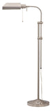 Cal Lighting 100W Pharmacy Floor Lamp with Adjust Pole BO-117FL-BS Brushed Steel BO-117FL-BS