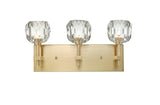 Bethel Gold Wall Sconce in Metal & Crystal