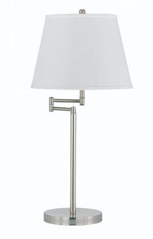 Cal Lighting 150W 3Way Andros Metal Table Lamp BO-2077TB-BS Argent BO-2077TB-BS