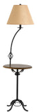 150W 3Way Iron Floor Lamp with Wood Tray Tb