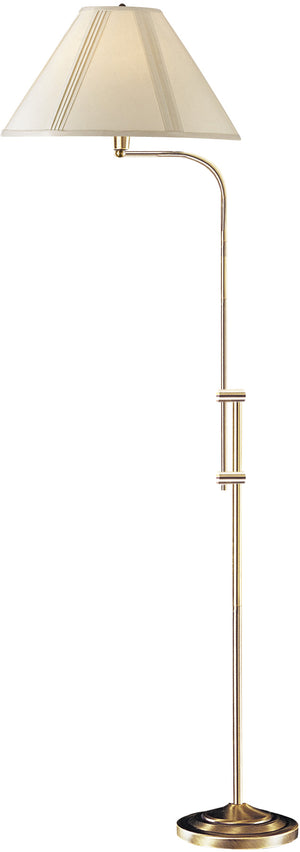 Cal Lighting 150W 3 Way Floor Lamp with Adjust Pole BO-216-AB Antique Brass BO-216-AB