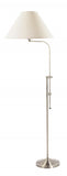 Cal Lighting 150W 3 Way Floor Lamp with Adjust Pole BO-216-BS Brushed Steel BO-216-BS