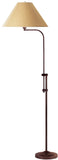 Cal Lighting 150W 3Way Floor Lamp with Adjust Pole BO-216-RU Rust BO-216-RU