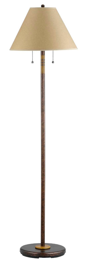 Cal Lighting 60Wx2 Soho Floor Lamp with Pullchain Switch BO-234FL-RU Rust BO-234FL-RU