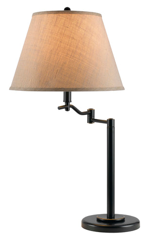 Cal Lighting 150W 3 Way Dana Swing Arm Table Lamp BO-2350TB-DB Dark Bronze BO-2350TB-DB