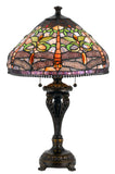 Cal Lighting 60W x 2 Tiffany Table Lamp BO-2355TB Antique Bronze BO-2355TB