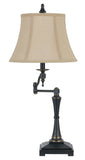 Cal Lighting 150W 3 Way Madison Swing Arm Table Lamp BO-2443SWTB Oil Rubbed Bronze BO-2443SWTB