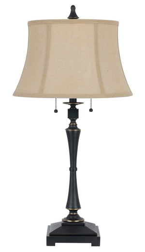 Cal Lighting 60W x 2 Madison Table Lamp BO-2443TB Oil Rubbed Bronze BO-2443TB