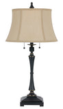 Cal Lighting 60W x 2 Madison Table Lamp BO-2443TB Oil Rubbed Bronze BO-2443TB