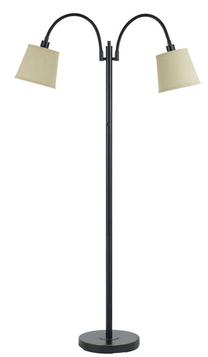 Cal Lighting 40W x 2 Gail Metal Lp with Goose Neck BO-2444FL-DB Dark Bronze BO-2444FL-DB