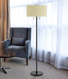 Cal Lighting 60W x 2 Calais Metal Floor Lamp BO-2450FL-DB Dark Bronze BO-2450FL-DB